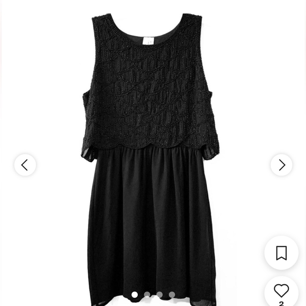 ⭐️3/$20 Francesca's CollectionsAlya Sequin Beaded Sleeveless Dress - XS